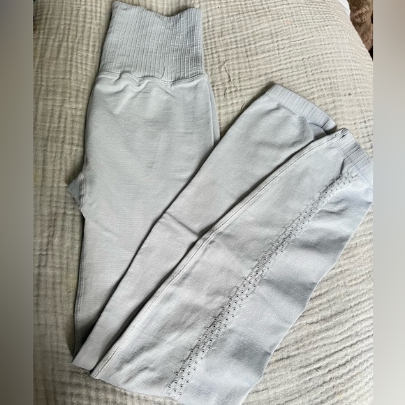 Free People Good Karma leggings NWOT xs/s light slate blue - Picture 6 of 8